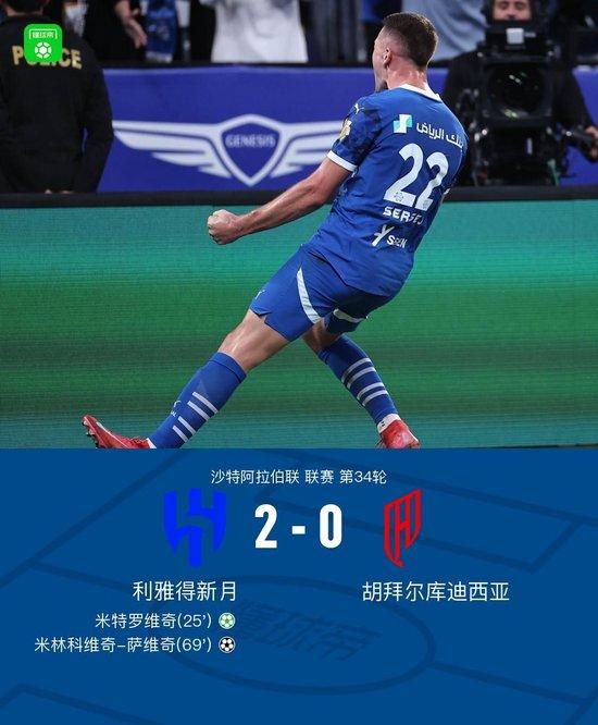 利雅得新月2-0胡拜尔库迪西亚,米特罗维奇点射,萨维奇建功