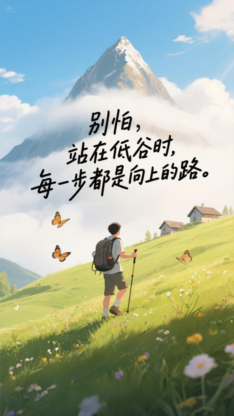 AI插画 | 这九句话，送给奋斗路上的每一个人