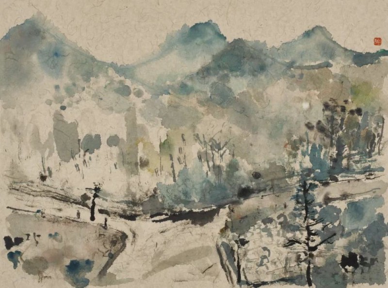 刘万鸣指墨作品