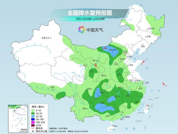 未来几天南方强降雨将持续  北方大范围高温后也将有雨