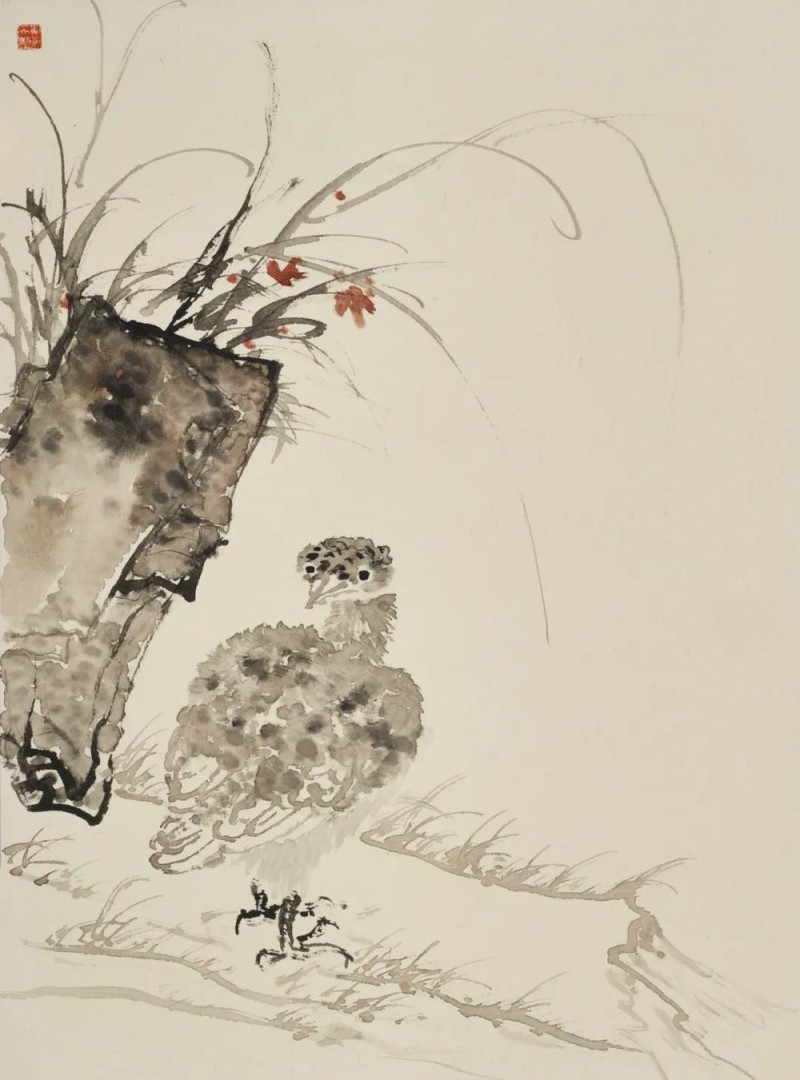 刘万鸣指墨作品