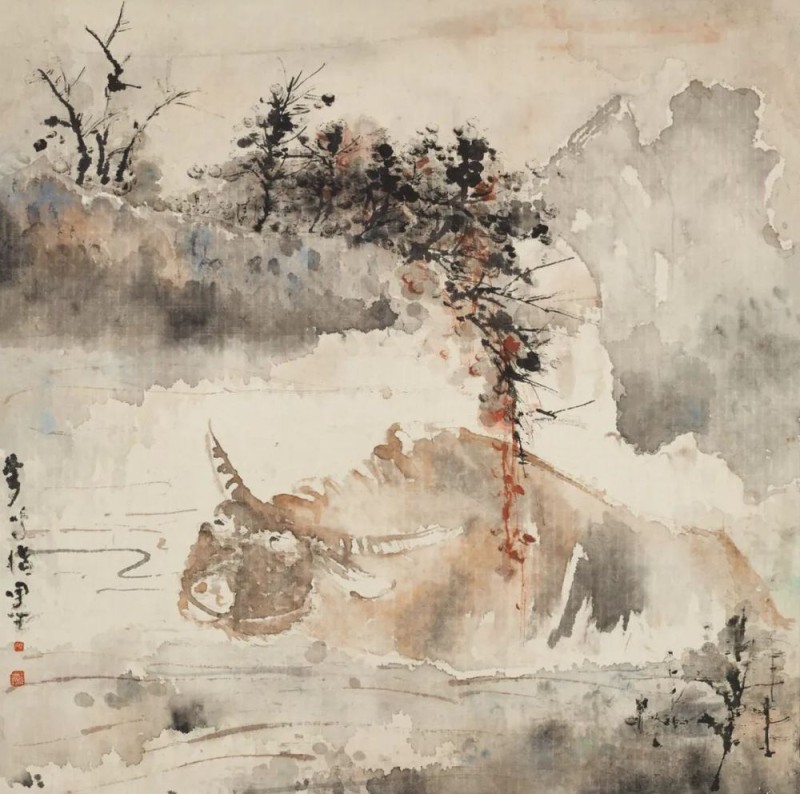刘万鸣指墨作品