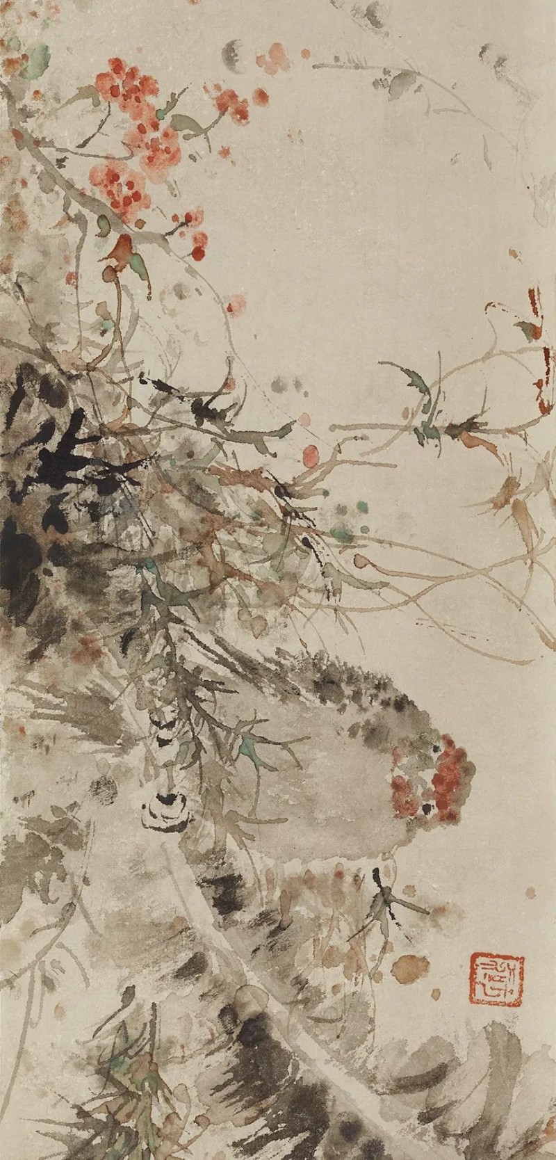 刘万鸣指墨作品