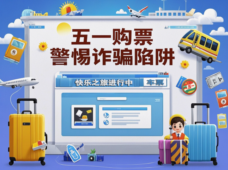五一购票警惕诈骗陷阱！这些防诈手段速看→