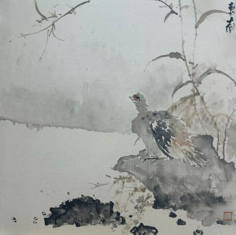刘万鸣指墨作品