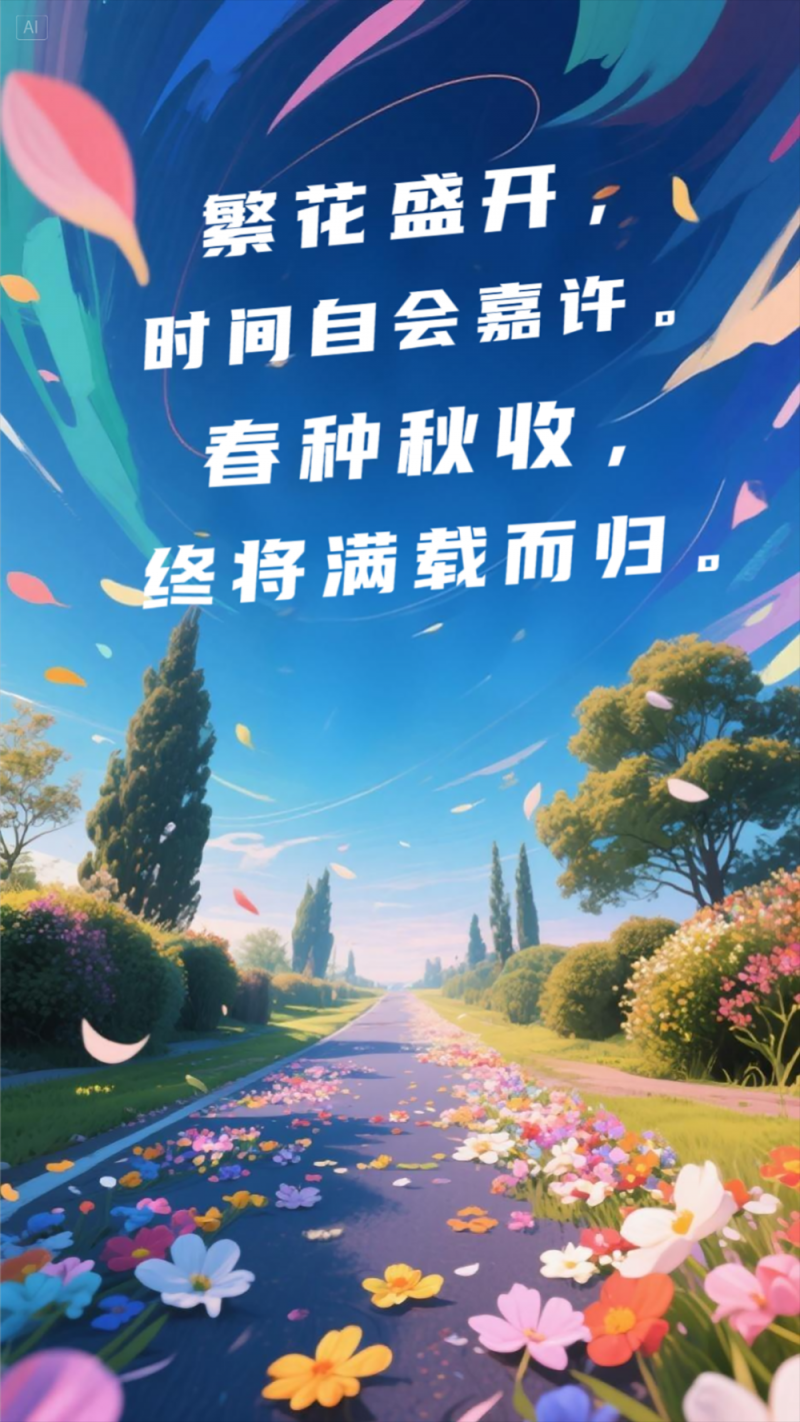AI插画 | 这九句话，送给奋斗路上的每一个人