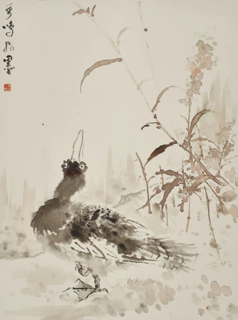刘万鸣指墨作品