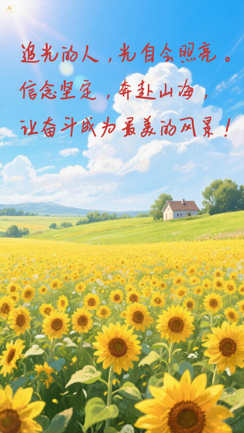 AI插画 | 这九句话，送给奋斗路上的每一个人