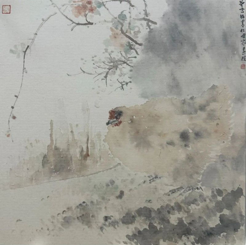 刘万鸣指墨作品