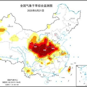 干旱黄色预警继续：陕西西南部、河南西部、甘肃东部等地特旱