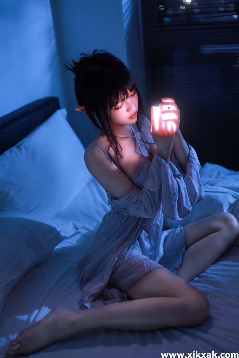桜桃喵 – NO.179 精灵-盏月【两种色调】 [76P]
