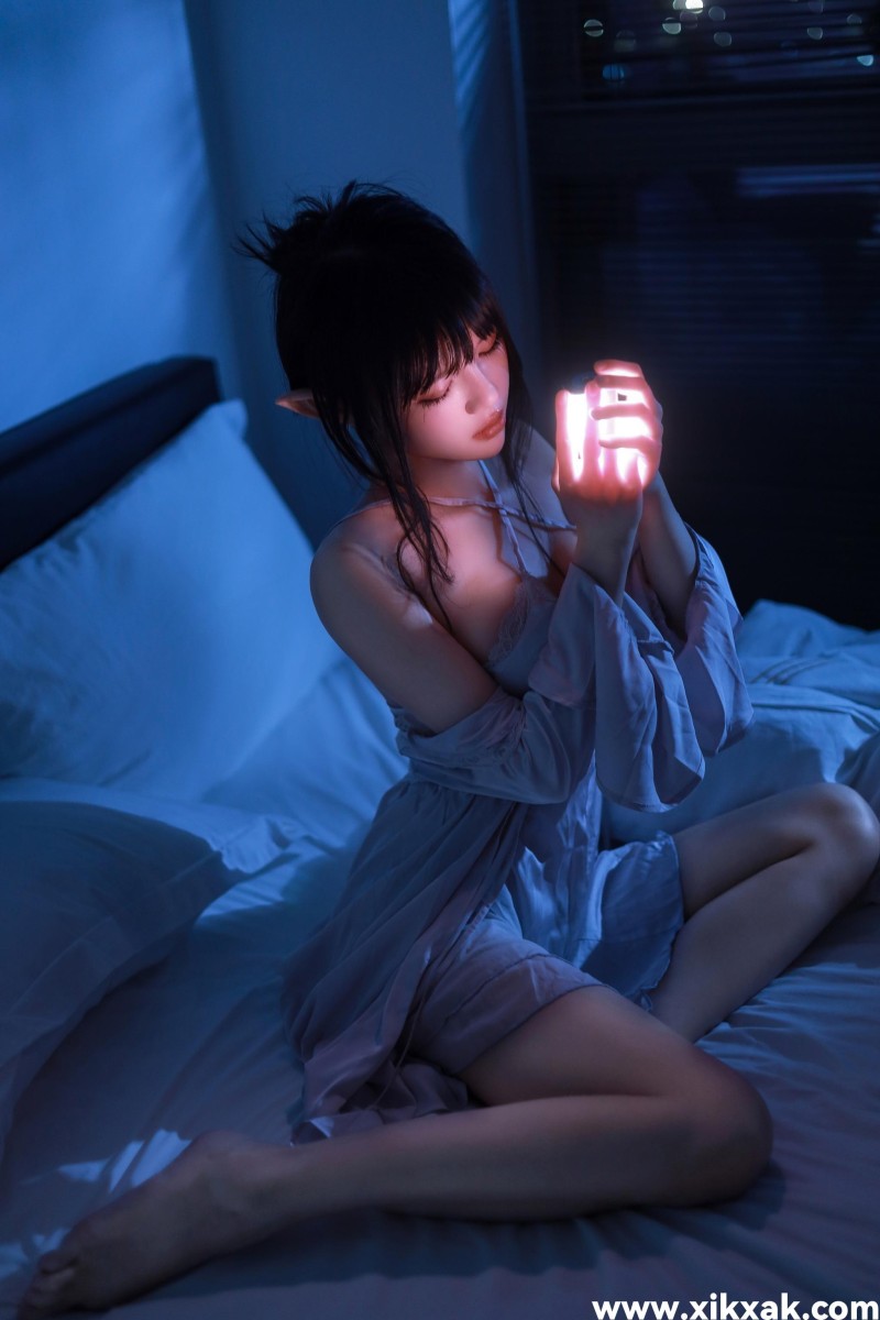桜桃喵 – NO.179 精灵-盏月【两种色调】 [76P]