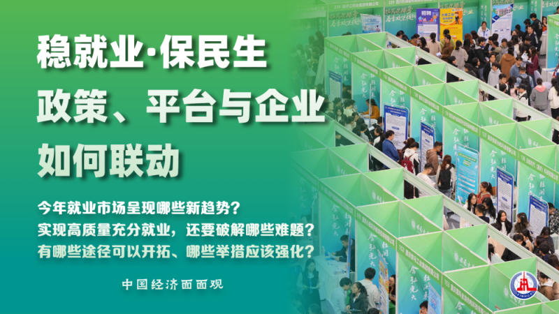 中国经济面面观｜稳就业・保民生：政策、平台与企业如何联动？