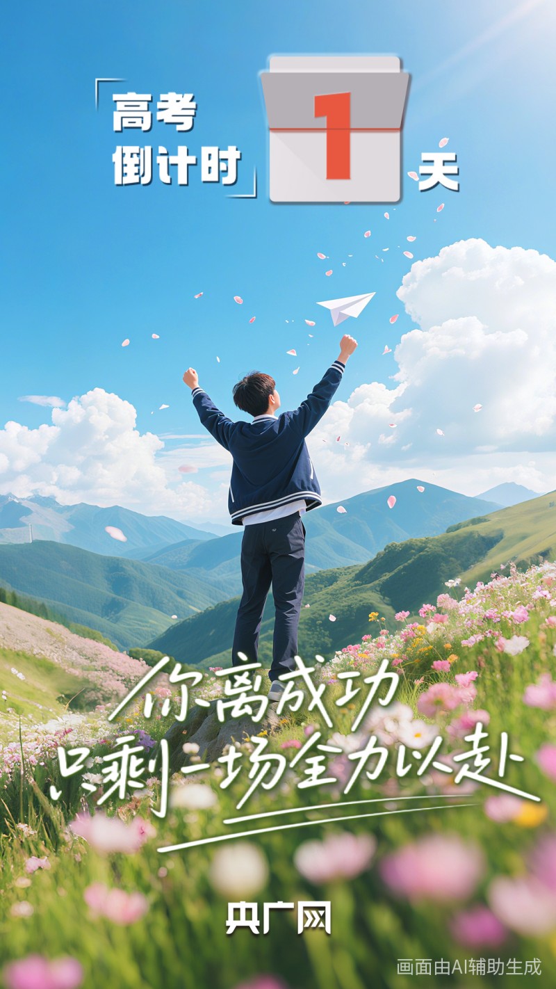 高考倒计时1天！你离成功只剩一场全力以赴！