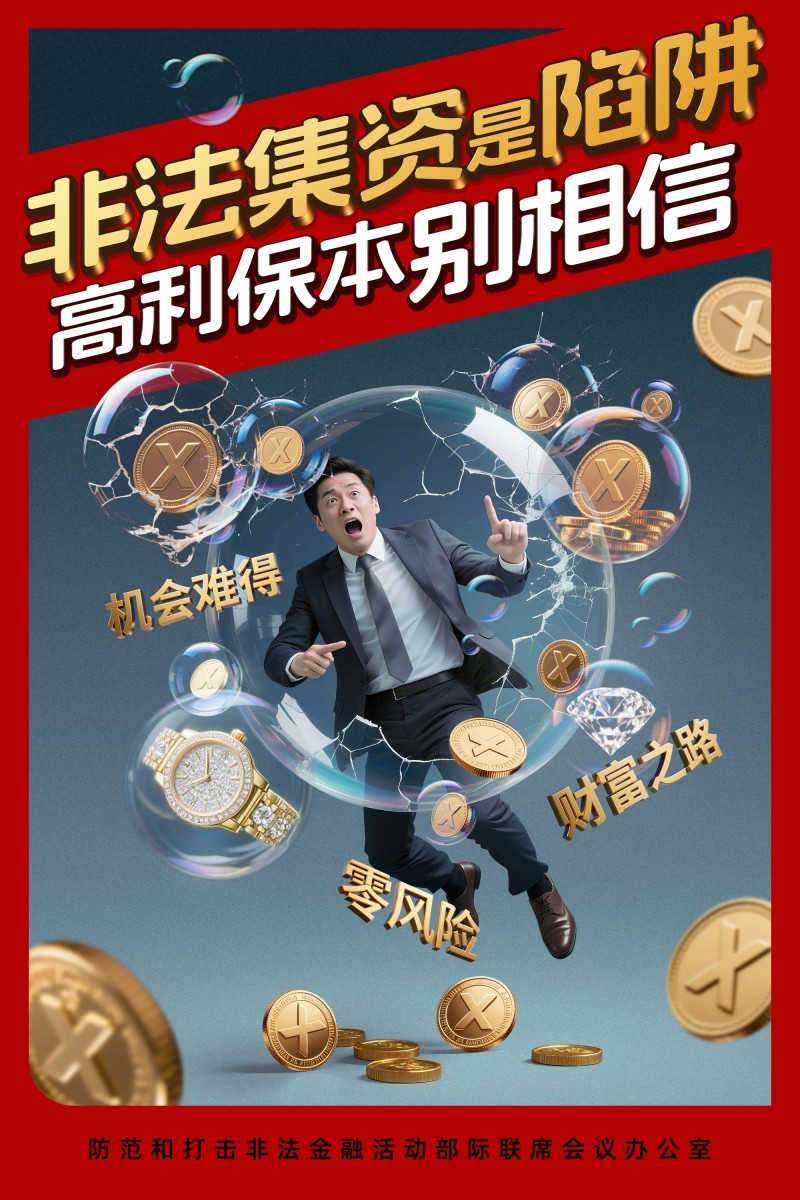 非法集资是陷阱  高利保本别相信  “6・15”防范非法金融活动集中宣传日
