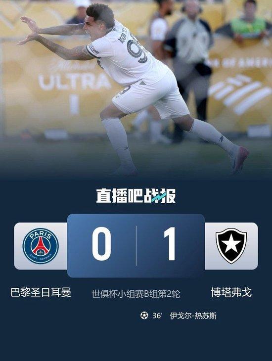 爆冷!巴黎0-1博塔弗戈 巴黎首败跌至第2 伊戈尔-热苏斯制胜