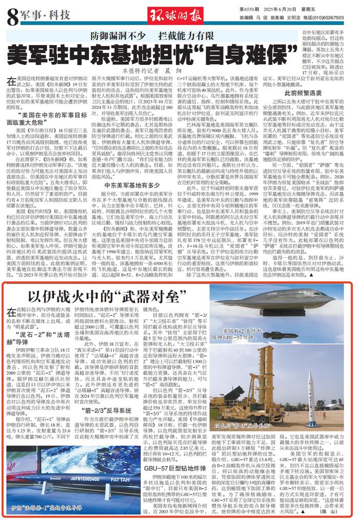 盘点:以伊战火中的“武器对垒”