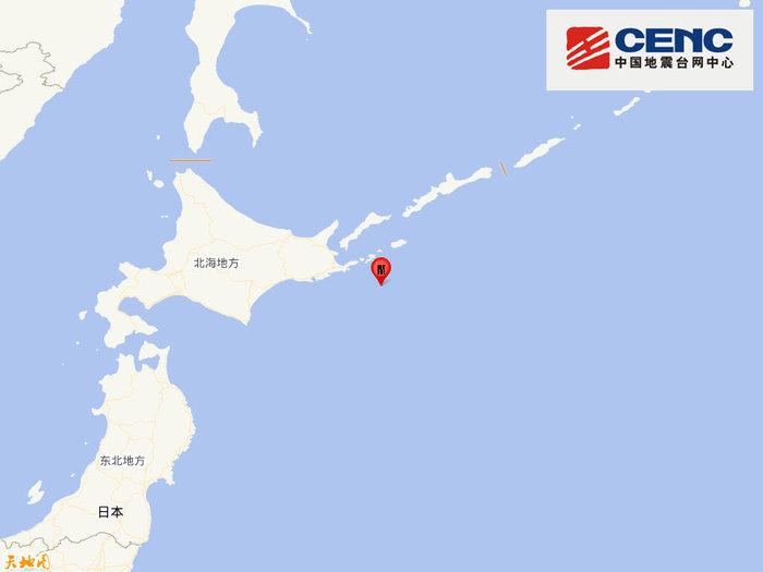 日本北海道沿岸远海发生6.2级地震，震源深度10千米