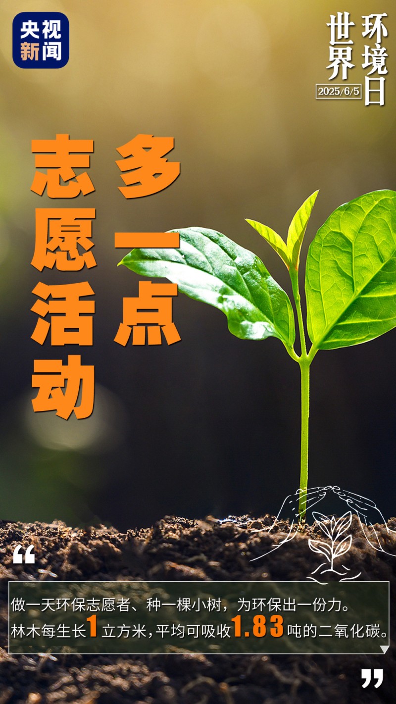 世界环境日丨做一点=好“亿”点  生活中的小细节你做到了吗