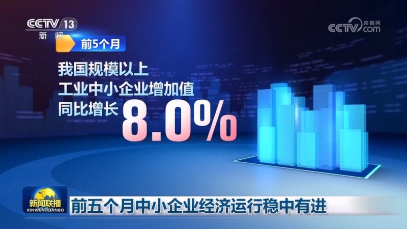 前五个月中小企业经济运行稳中有进