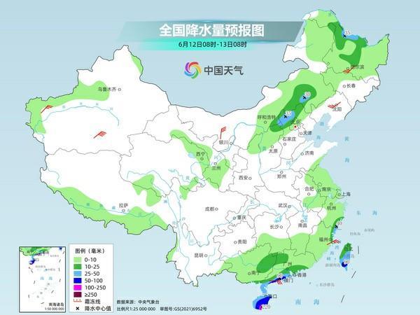广东海南将现明显风雨  南北方迎大范围持续性高温