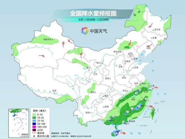 广东海南将现明显风雨  南北方迎大范围持续性高温