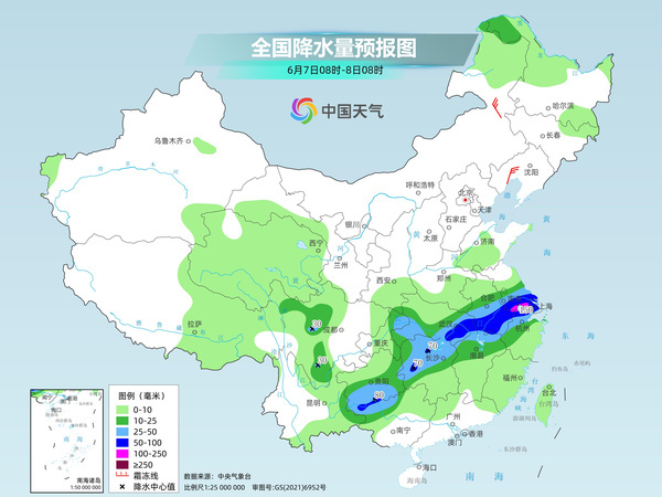 高考首日长江沿线将现强降雨 南北多地高温持续