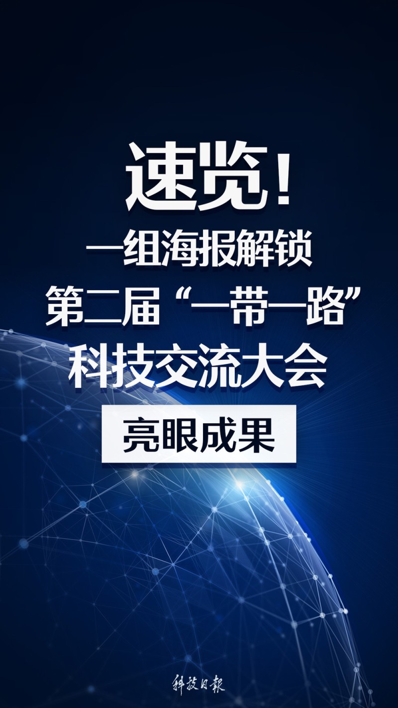 速览！一组海报解锁第二届“一带一路”科技交流大会亮眼成果