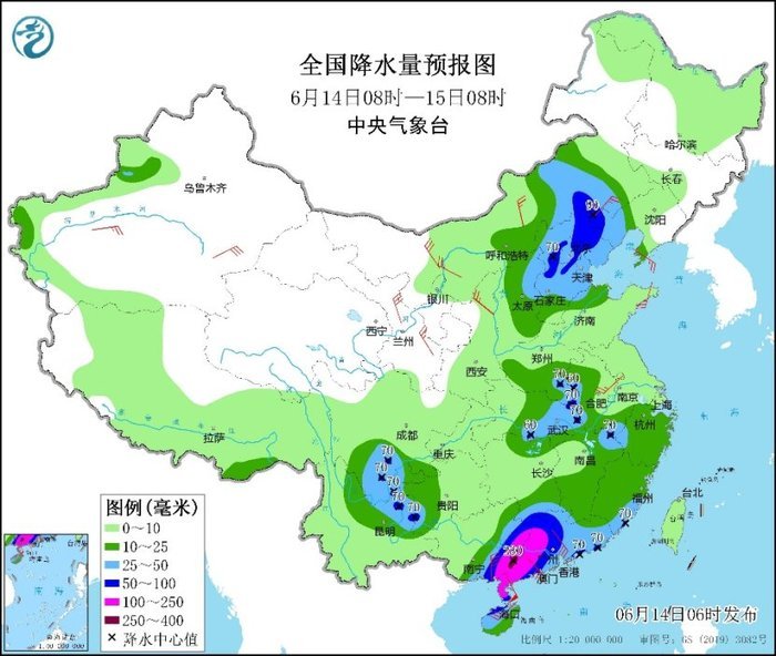 中央气象台：“蝴蝶”今天将再次登陆，华南降雨强，华北内蒙古有降雨及强对流