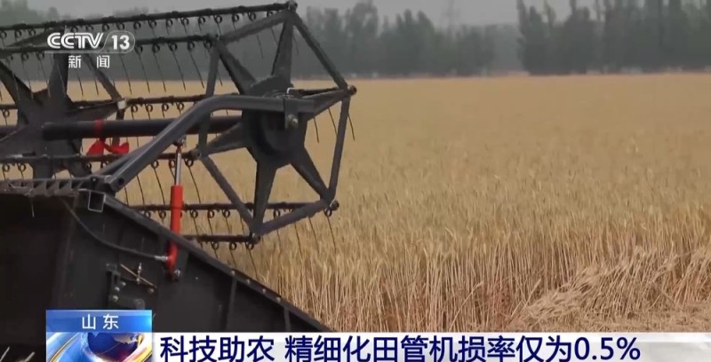 机损率仅0.5% 每亩多赚15元 科技助力夏收创造良性循环