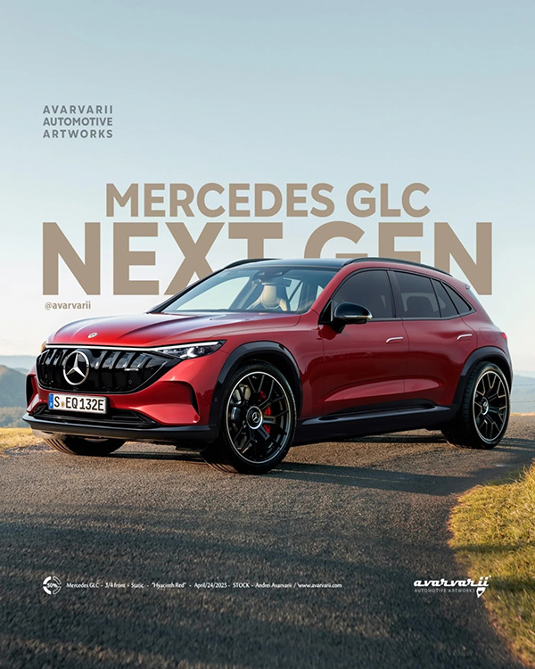 奔驰 GLC 纯电版曝光，拥有了更时尚的造型、空气悬挂以及后轮转向