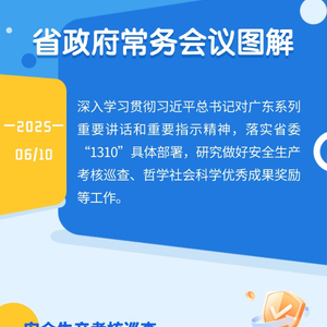 图解：王伟中主持召开省政府常务会议 研究做好安全生产考核巡查、哲学社会科学优秀成果奖励等工作
