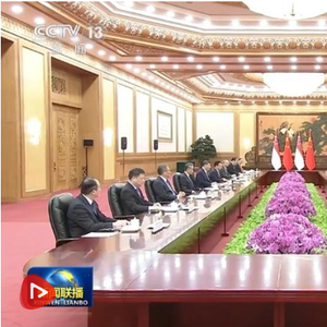 习近平会见新加坡总理黄循财