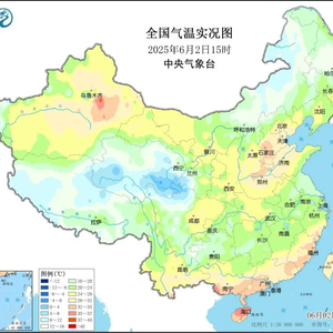 南北方超30℃炎热天气将连成片 前方还有明显降雨降温
