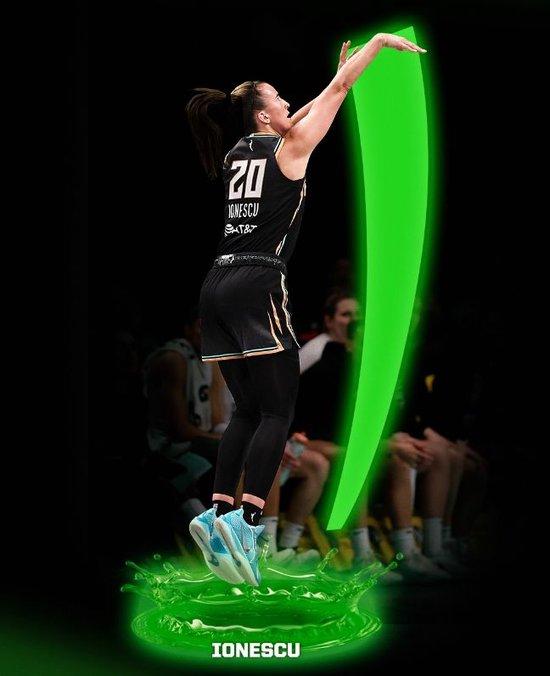 🤑奖金6万美刀!WNBA三分大赛:约内斯库连中11球夺个人第2冠!