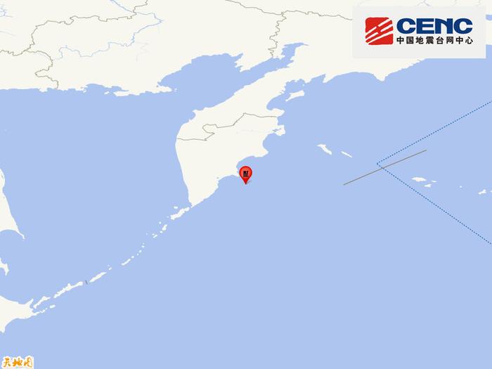 堪察加东岸远海发生5.7级地震，震源深度10千米