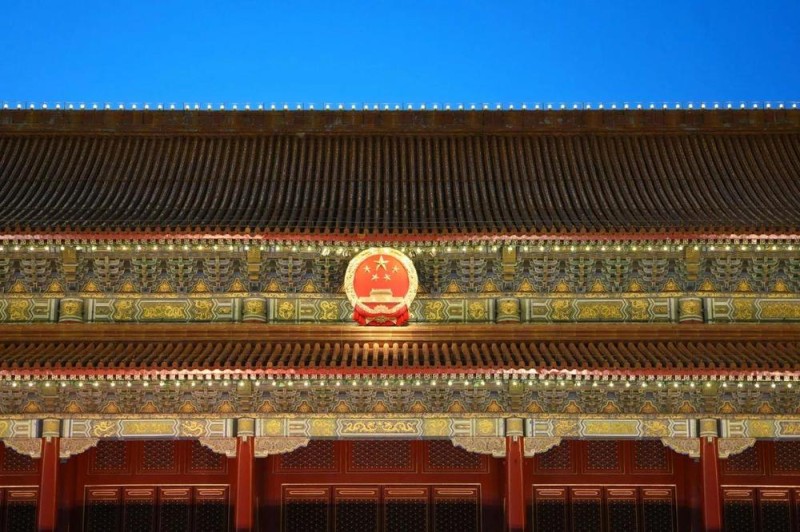 天安门城楼维护检修后重新亮相