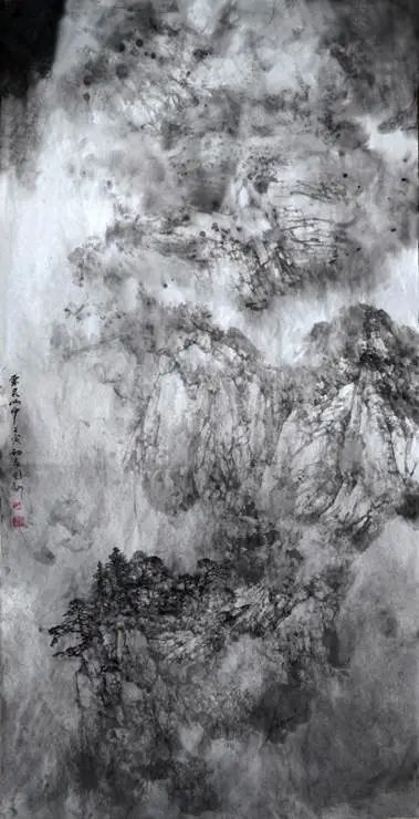 象中藏变，  墨外言心―论师恩钊山水画新境探微