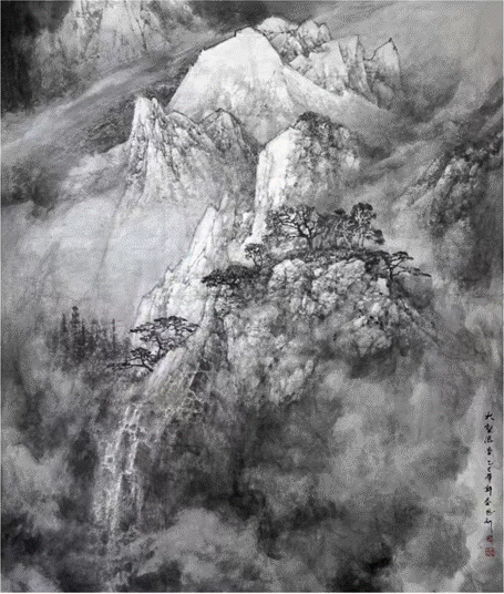 象中藏变，  墨外言心―论师恩钊山水画新境探微