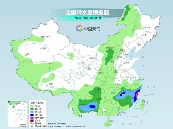 台风“丹娜丝”继续北上或登陆浙闽沿海 中东部大范围闷热持续
