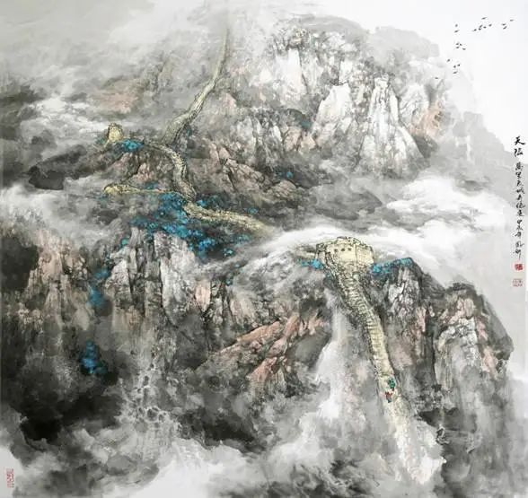 象中藏变，  墨外言心―论师恩钊山水画新境探微