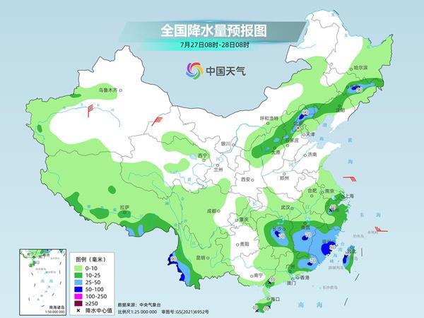 周末中东部雨热同台 大范围闷热将持续至月底