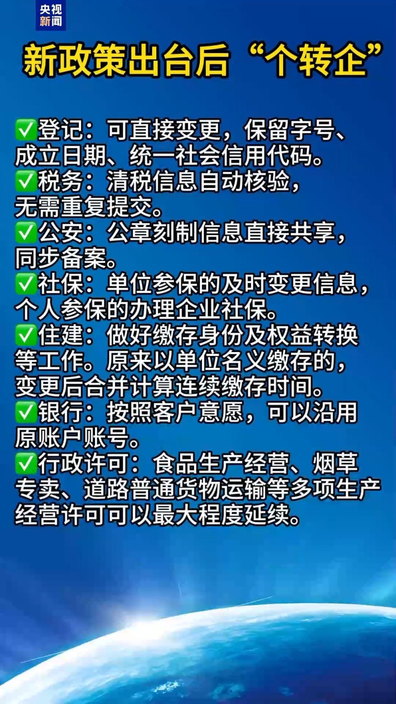 9部门出台意见优化“个转企”办理流程 跟随总台记者一探究竟
