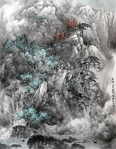 象中藏变，  墨外言心―论师恩钊山水画新境探微
