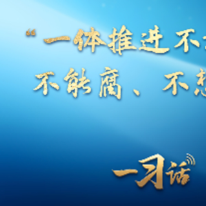 一习话丨“一体推进不敢腐、不能腐、不想腐”