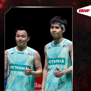 中国羽毛球公开赛：马来西亚组合谢定峰/苏伟译2-0印度组合进决赛
