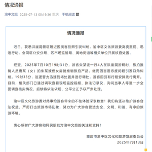 重庆洪崖洞景区旅拍揽客引发纠纷，渝中文旅通报致歉