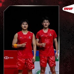 梁伟铿/王昶2-0姜珉赫/奇东柱，晋级中国羽毛球公开赛男双四强