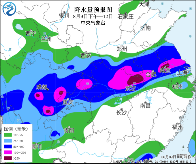 未来三天四川盆地至江淮降雨集中  江南华南高温闷热持续