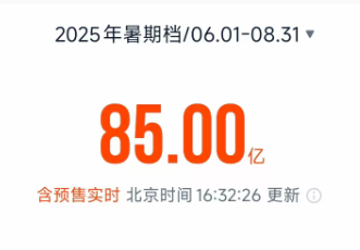 2025年暑期档电影总票房破85亿元